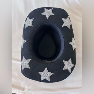 Wyeth by Todd Magill Black Cowboy Hat with Silver Stars